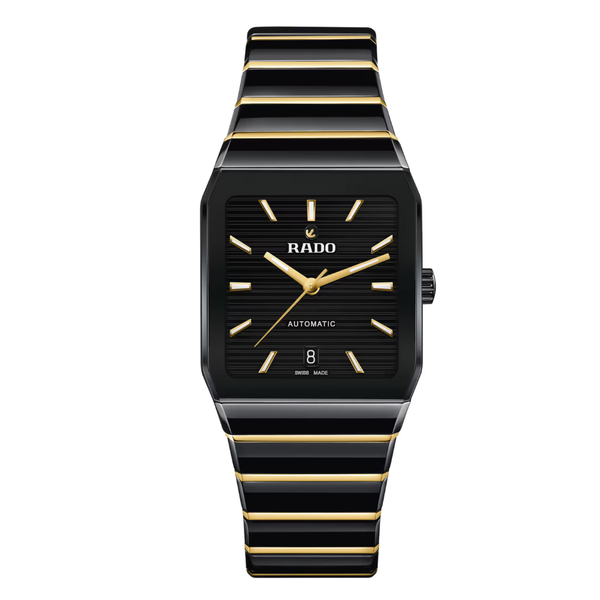 Rado Anatom Two-tone High-tech ceramic Black Dial Automatic Watch for Unisex - R10200152
