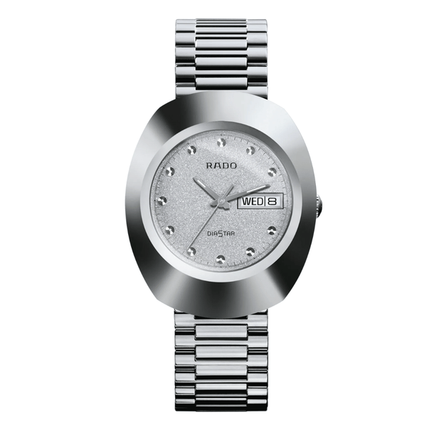Rado Original Silver Stainless Steel Silver Dial Quartz Watch for Gents - R12391103