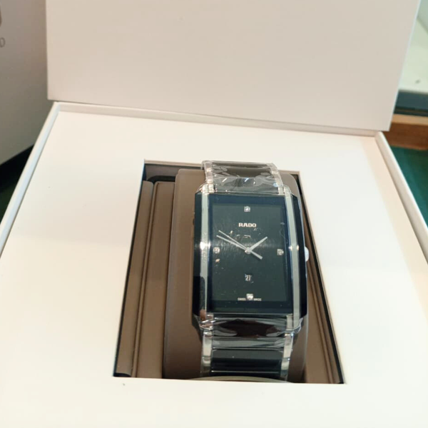 Rado Two-tone Ceramic Black Dial Quartz Watch for Unisex - R20206712