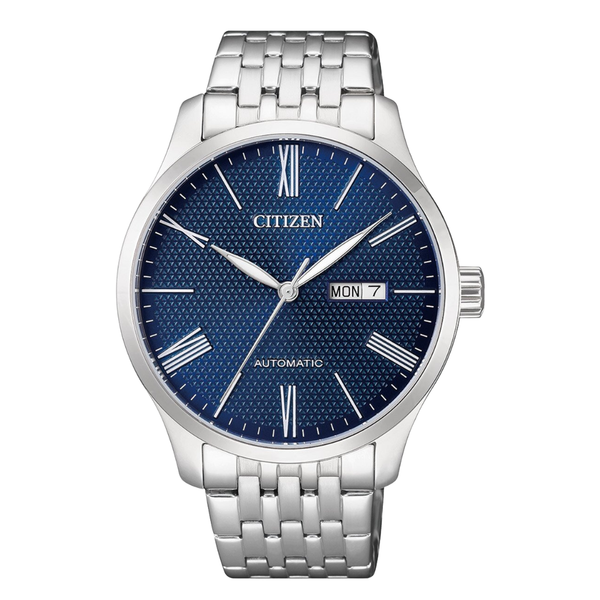 Citizen Silver Stainless Steel Blue Dial Automatic Watch for Gents – NH8350‑59L