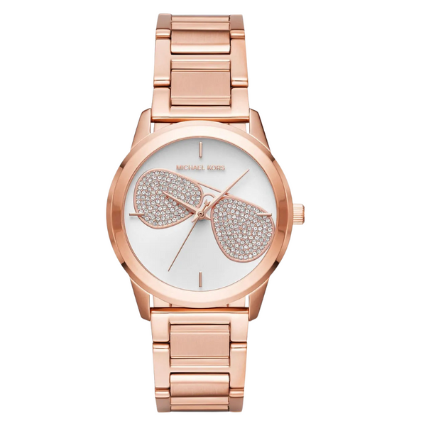 Michael Kors Hartman Rose Gold Stainless Steel Rose Gold Dial Quartz Watch for Ladies - MK3673