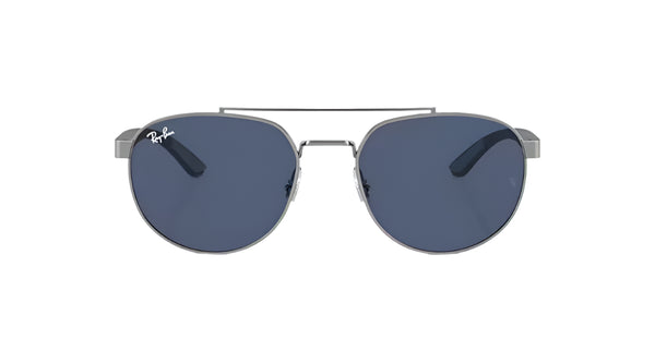Ray-Ban RB3736 004/80 Gunmetal Dark Blue Sunglasses - 56mm