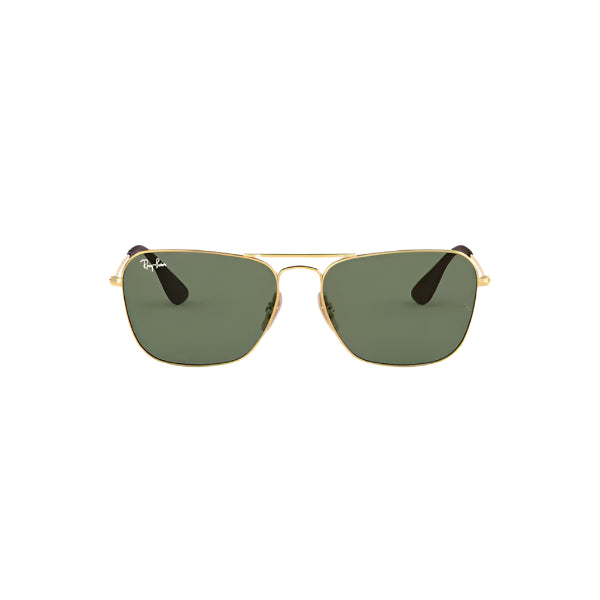 Ray-Ban RB3610 001/71 Gold Dark Green Sunglasses – 58mm