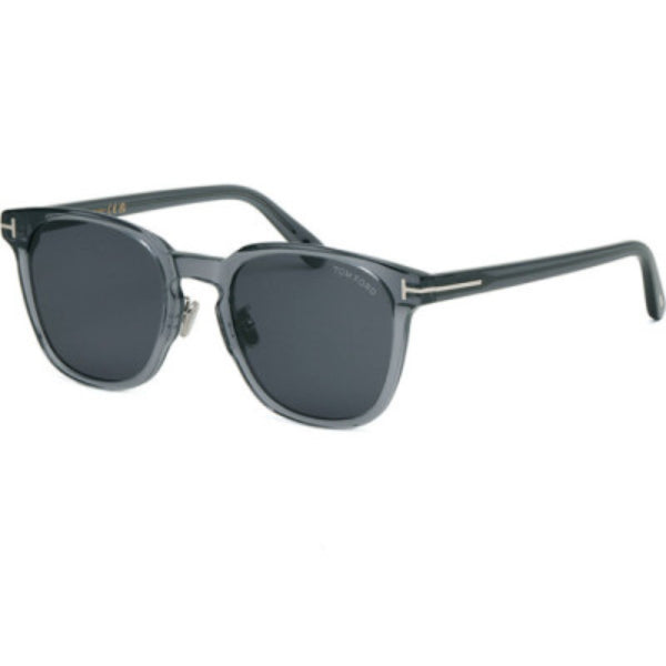 Tom Ford TF 1051‑K Oversized Square Transparent Grey Sunglasses – 53‑22‑145