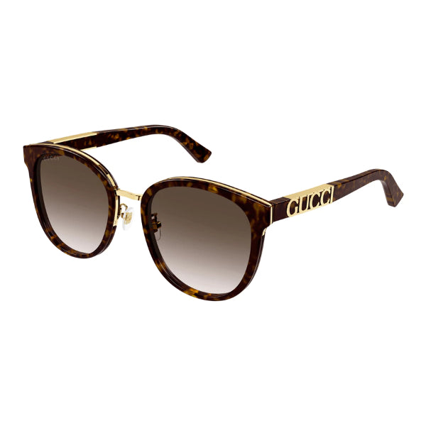 Gucci GG1190SK Aviator Sunglasses – Havana Frame / Brown Gradient – 56‑21‑150
