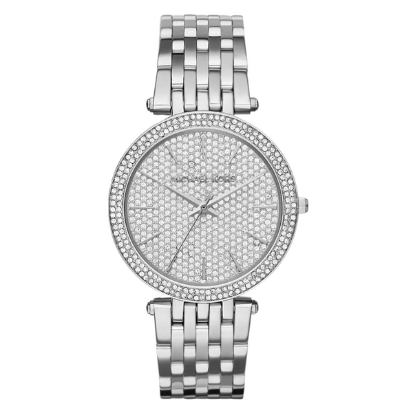 Michael Kors Darci Series Silver Stainless Steel Silver Dial Quartz Watch for Ladies - MK3437