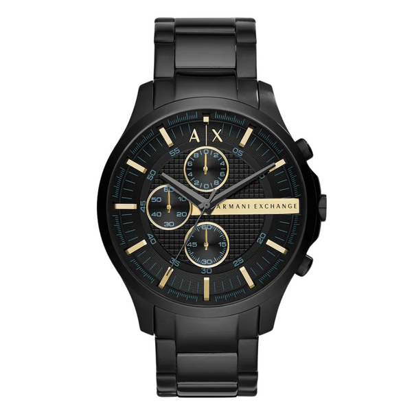 Armani Exchange Black Stainless Steel Black Dial Chronograph Quartz Watch for Gents - AX2164