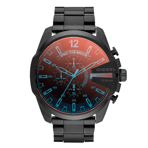 Diesel Black Stainless Steel Black Dial Quartz Watch for Gents - DZ4318