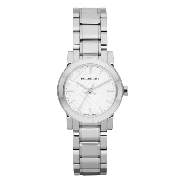 Burberry Silver Stainless Steel Silver Dial Quartz Watch for Ladies - BU9200