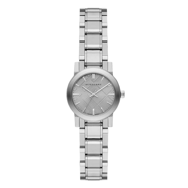 Burberry Classic Silver Stainless Steel Silver Dial Quartz Watch for Ladies - BU9230
