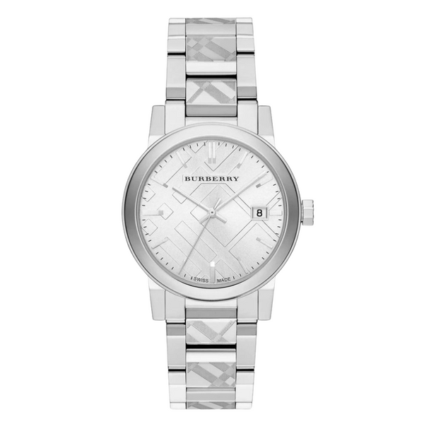 Burberry Silver Stainless Steel Silver Dial Quartz Watch for Gents - BU9037
