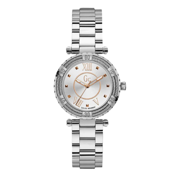 Guess Collection Lady Diver Silver Stainless Steel Silver Dial Quartz Watch for Ladies - Y41001L1