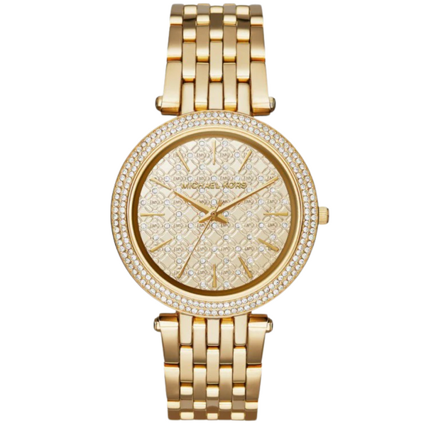 Michael Kors Darci Gold Stainless Steel Gold Dial Quartz Watch for Ladies - MK-3398