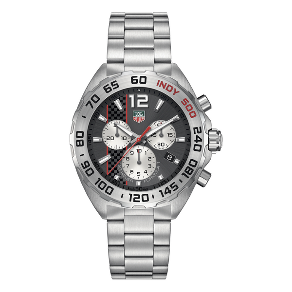 Tag Heuer Formula 1 Silver Stainless Steel Anthracite Sunray Dial Chronograph Quartz Watch for Gents - CAZ1114BA0877