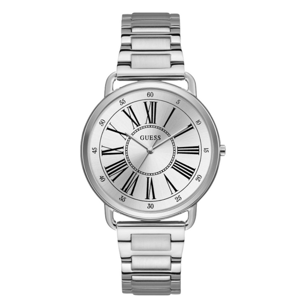 Guess Kennedy Silver Stainless Steel Silver Dial Quartz Watch for Ladies - W1149L1