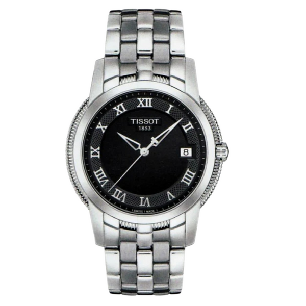 Tissot Ballade III Silver Stainless Steel Black Dial Quartz Watch for Ladies - T-0312101105330