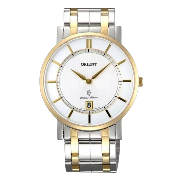 Orient Classic Two-tone Stainless Steel White Dial Automatic Unisex Watch - FGW01003W0