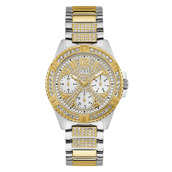 Guess Lady Frontier Two-tone Stainless Steel Multi Color Dial Quartz Watch for Ladies - W1156L5