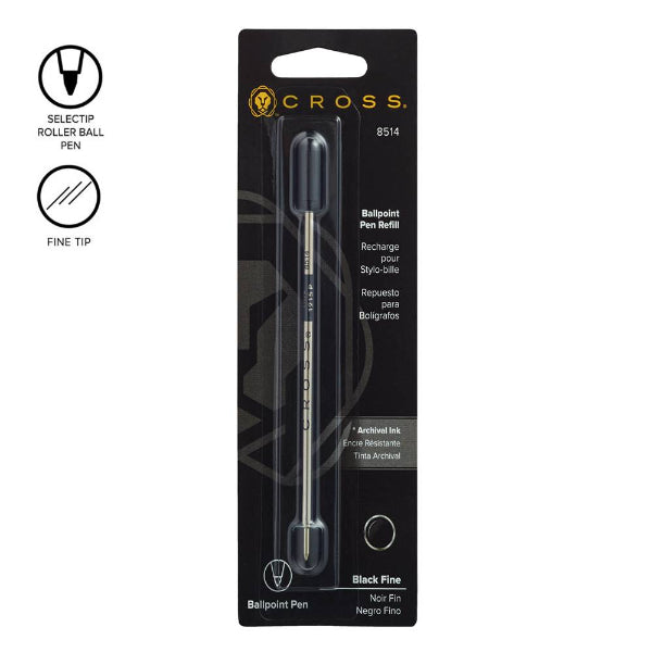 Cross Ballpoint Pen Refill Black Fine - 8514