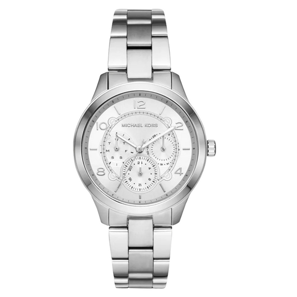 Michael Kors Runway Silver Stainless Steel Silver Dial Quartz Watch for Ladies - MK-6587