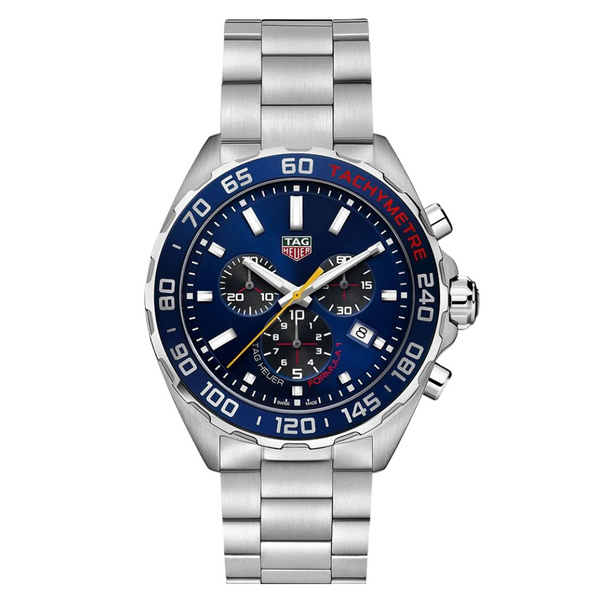Tag Heuer Formula 1 Silver Stainless Steel Blue Dial Quartz Watch for Gents- CAZ101AB.BA0842
