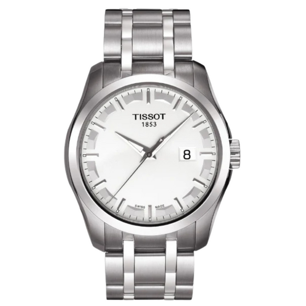 Tissot Couturier Silver Stainless Steel Silver Dial Quartz Watch for Ladies- T 035.410.11.031.00