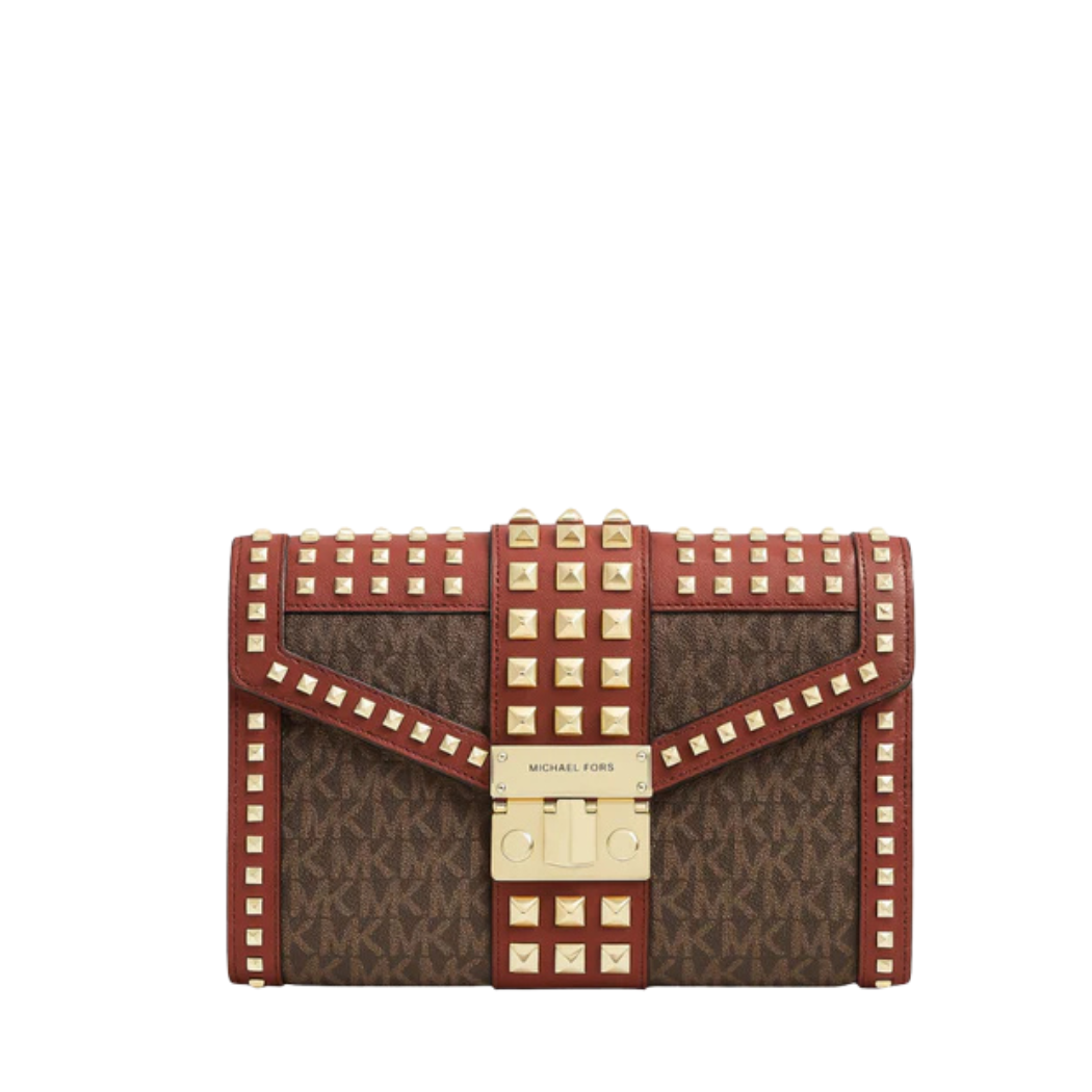 Buy Michael Kors Medium Flap Shoulder Messenger Bag Rose Merlot