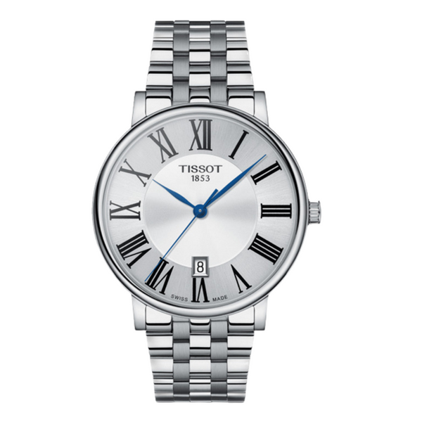Tissot Carson Premium Silver Stainless Steel Silver Dial Quartz Watch for Men's - T122.410.11.033.00