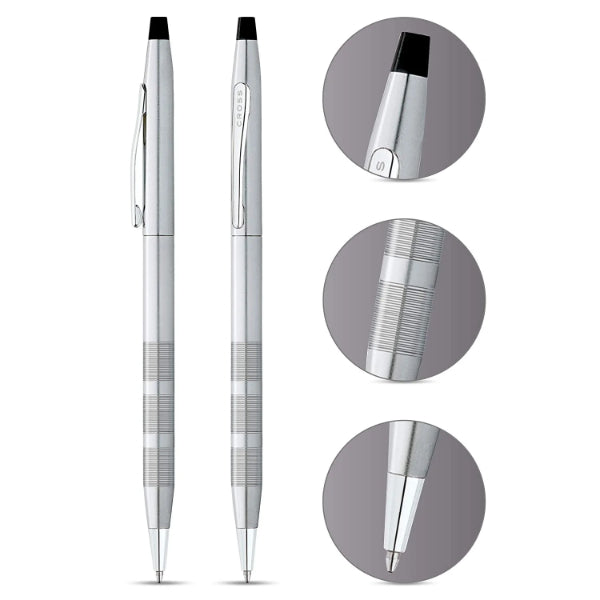 Cross Classic Century Satin Chrome Ballpoint - At0082-14