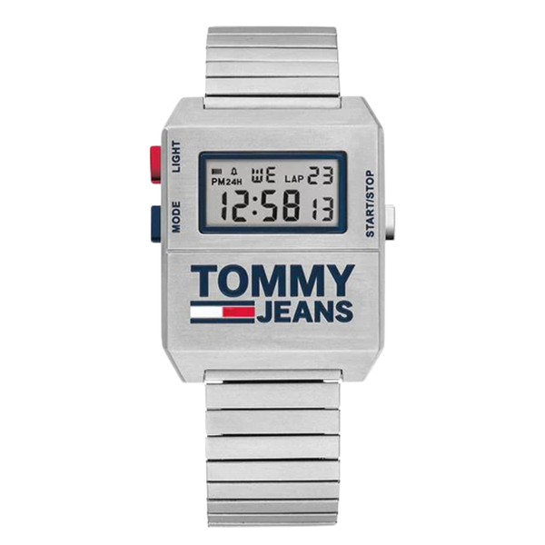 Tommy Hilfiger Tommy Jeans Expedition Silver Stainless Steel Digital Dial Quartz Unisex Watch - 1791669