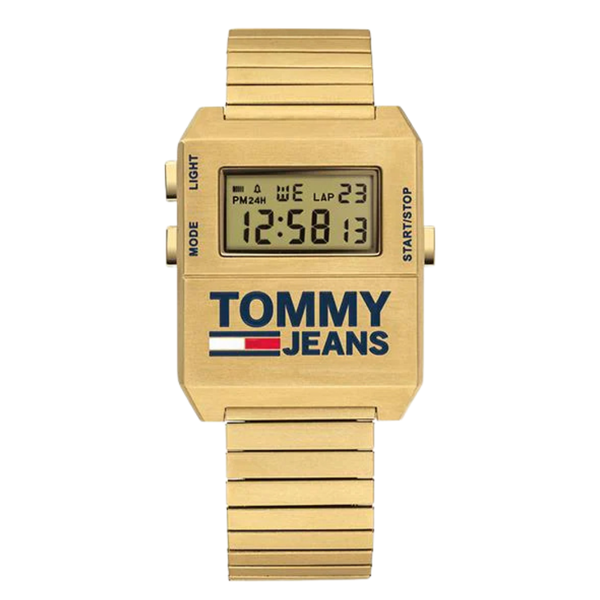 Tommy Hilfiger Tommy Jeans Expedition Gold Stainless Steel Digital Dial Quartz Unisex Watch - 1791670