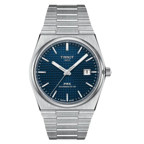 Tissot PRX Powermatic 80 Silver Stainless Steel Blue Dial Automatic Watch for Men's - T137.407.11.041.00