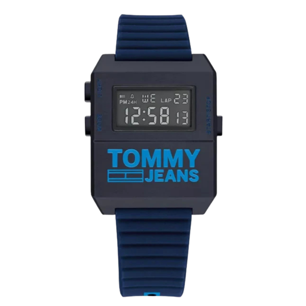 Tommy Hilfiger Tommy Jeans Expedition Blue Silicone Strap Blue Dial Quartz Unisex Watch - 1791677