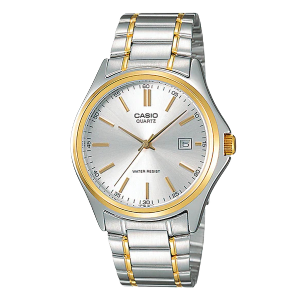 Casio Two-tone Stainless Steel Silver Dial Quartz Watch for Gents - MTP-1183G-7ADF