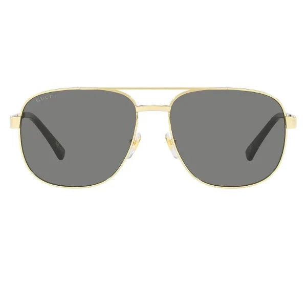 Gucci Grey Navigator Men's Sunglasses GG1223S 002 60