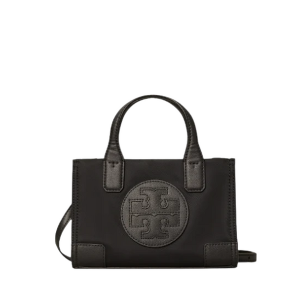 Tory Burch Nylon Ella Micro Tote Bag Black -TB82444