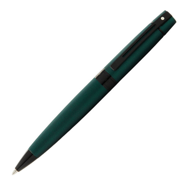 Sheaffer Matte Green Lacquer With Polished Black Trim Ballpoint Pen - 9346