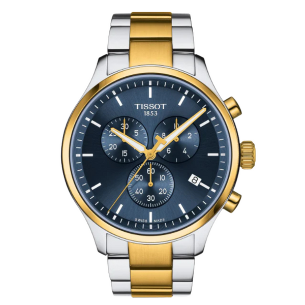 Tissot XL Classic Two-tone Stainless Steel Blue Dial Chronograph Quartz Watch for Men's - T116.617.22.041.00