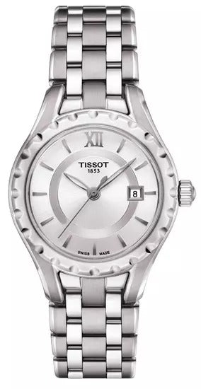 Tissot T-Lady Two-Tone Stainless Steel Silver Dial Quartz Watch for Ladies -T072.010.11.038.00