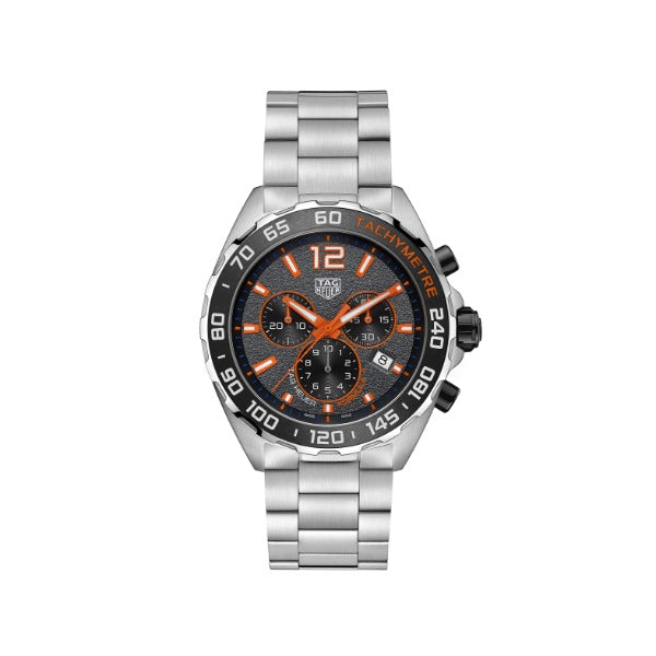 Tag Heuer Formula 1 Silver Stainless Steel Grey Dial Chronograph Quartz Watch for Gents - CAZ101AH.BA0842