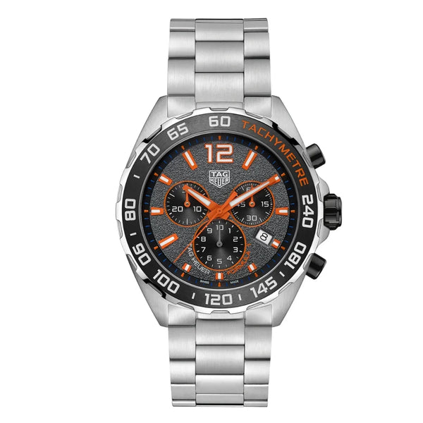 Tag Heuer Formula 1 Silver Stainless Steel Grey Dial Chronograph Quartz Watch for Gents - CAZ101AH.BA0842