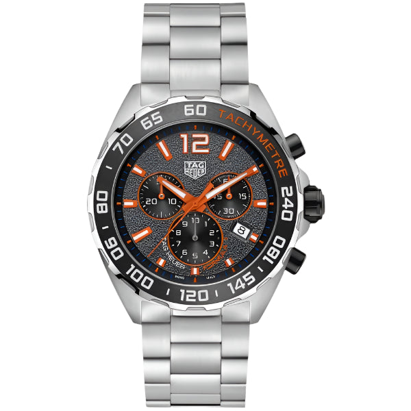 Tag Heuer Formula 1 Silver Stainless Steel Grey Dial Chronograph Quartz Watch for Gents - CAZ101AH.BA0842