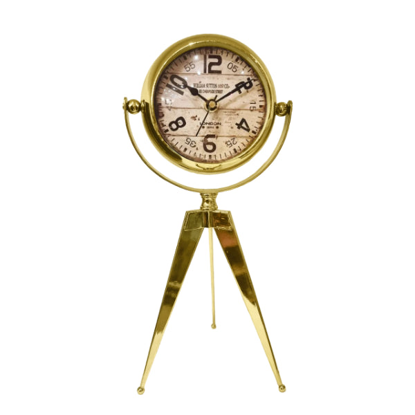 Golden Standing Clock