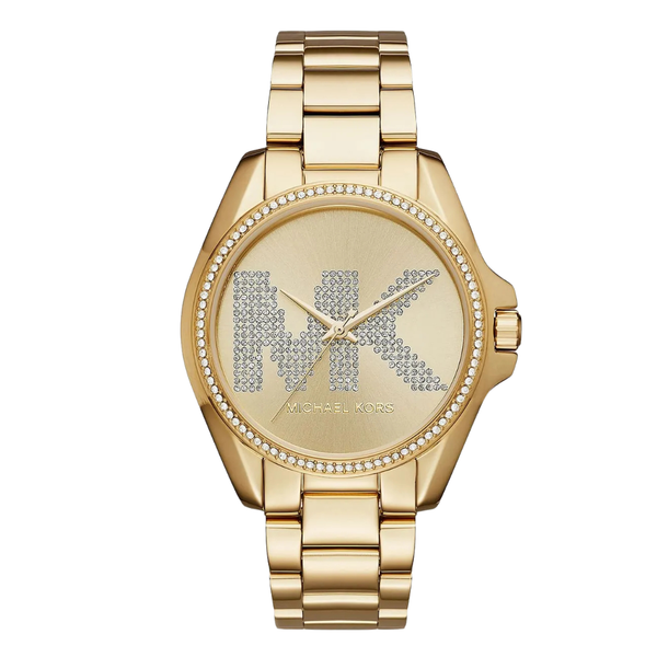 Michael Kors Bradshaw Gold Stainless Steel Gold Dial Quartz Watch for Ladies - MK6555