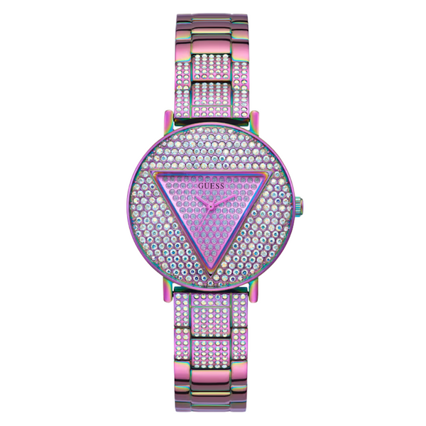 Guess Trend Purple Stainless Steel Purple Dial Quartz Watch for Ladies - GW0512L4