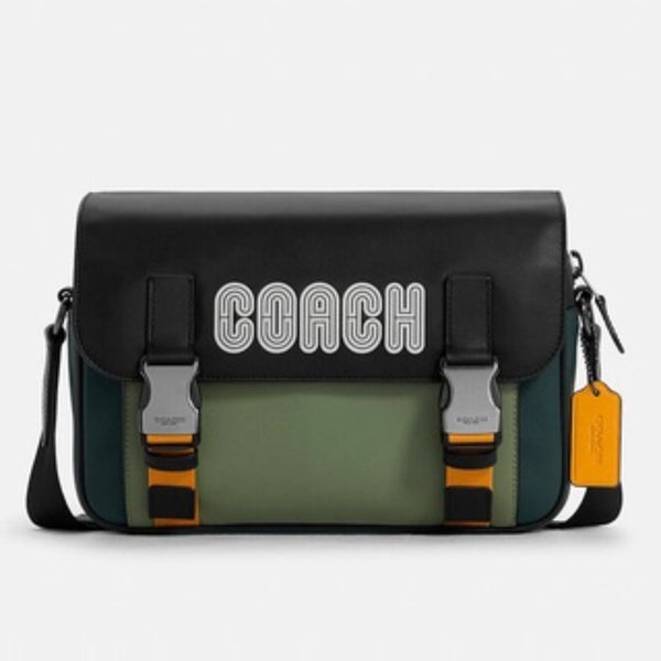 Coach Mens Medium Messenger Bag In Green - 6657