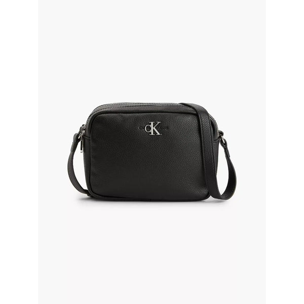 Calvin Klein Double Zip Camera Bag In Black