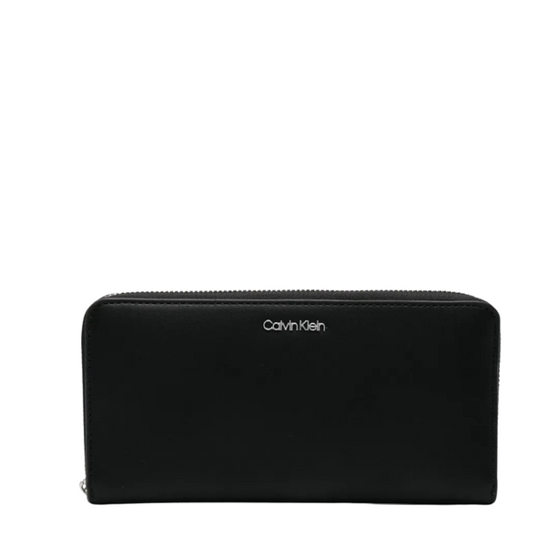 Calvin Klein Hudson Zip Around Wallet In Black - H2GJ832