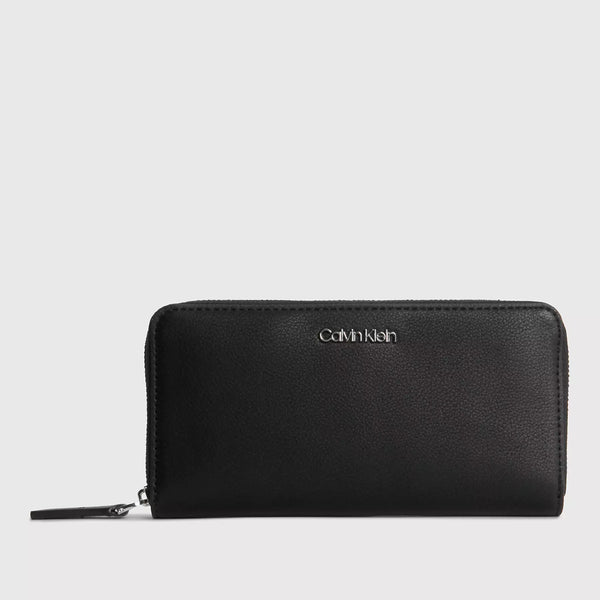 Calvin Klein Hudson Zip Around Wallet In Black - H2GJ832