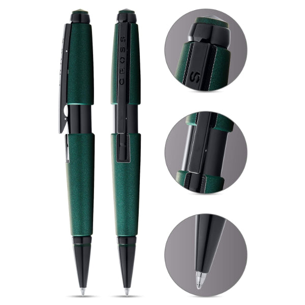 Cross Edge Matte Green Gel Rollerball Pen - At0555-13